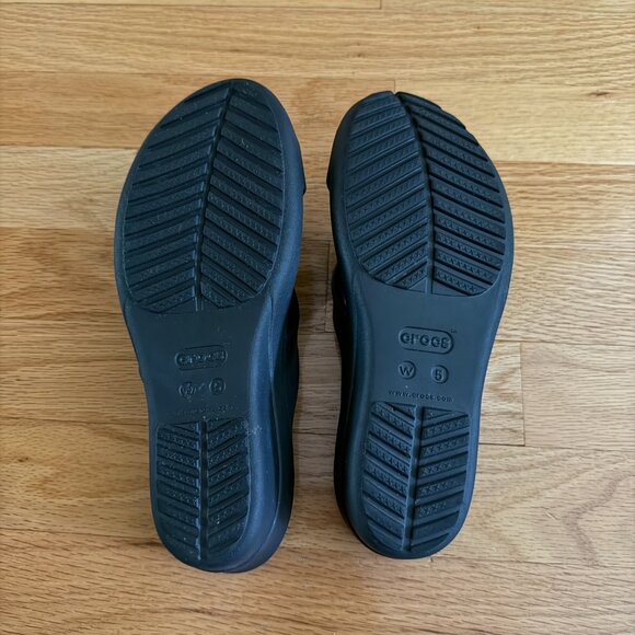 Crocs Sanrah Strappy Wedge Sandals Size 5 - Picture 9 of 9